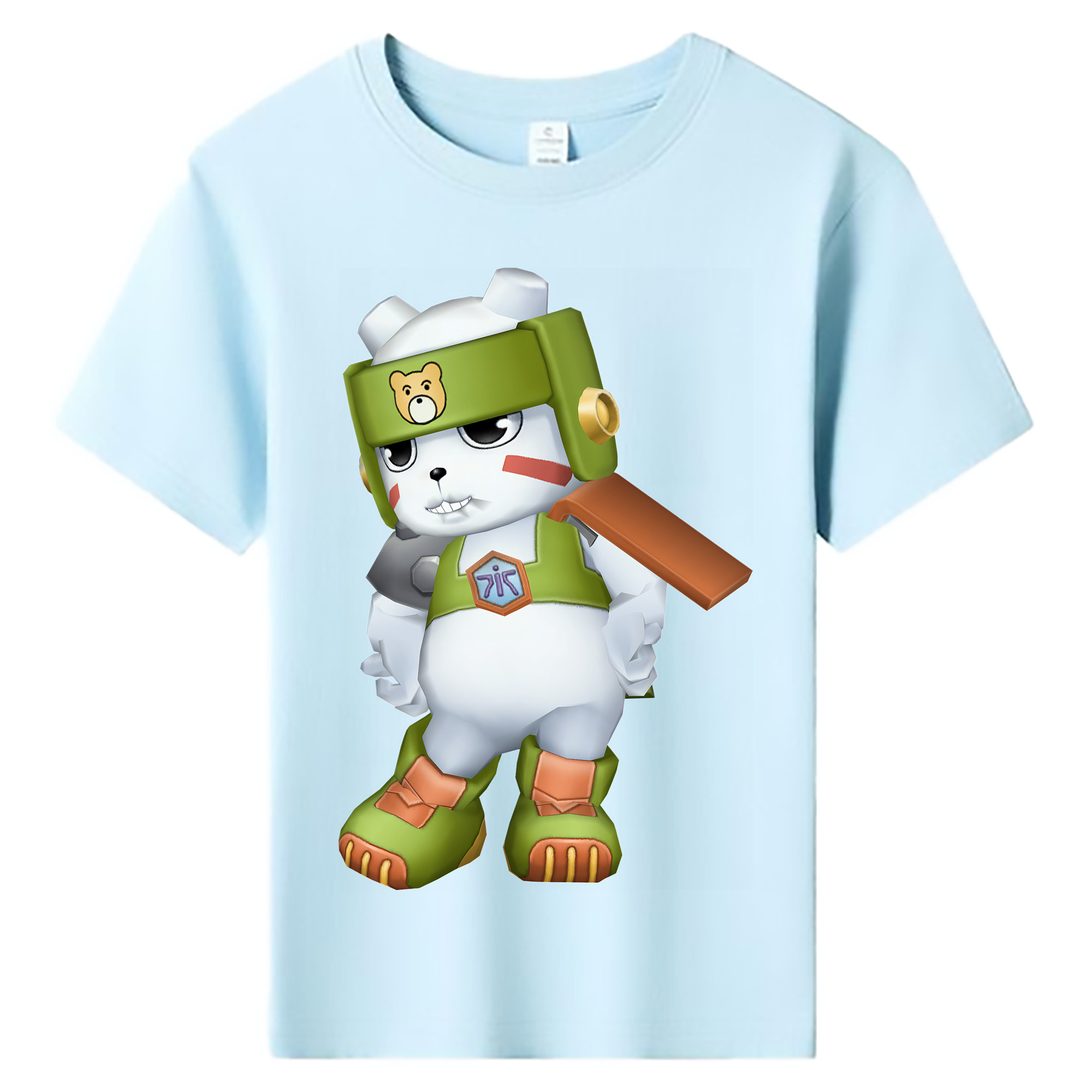 （画像用） Digimon デジタルモンスター/デジモン 綿100％キッズTシャツ（フロントプリント）